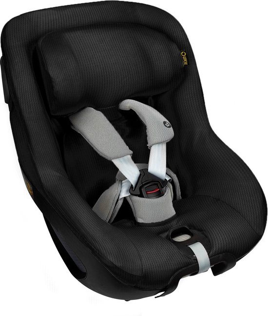 Autostoelhoes Geschikt voor Maxi Cosi Pearl 360 -Maxi Cosi Hoes Groep 0-1 - Zacht Katoen - Perfecte Pasvorm - Zwart wafel