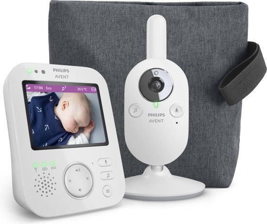 Philips Avent - Video babyfoon - Lichtgrijs - Babyfoon met camera - SCD892/26