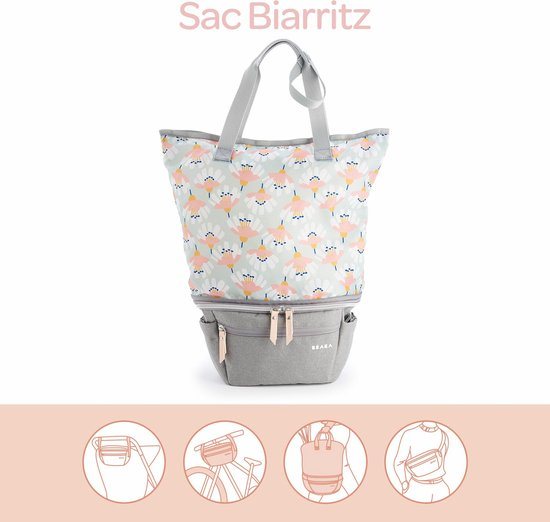 Luiertas Béaba Grijs