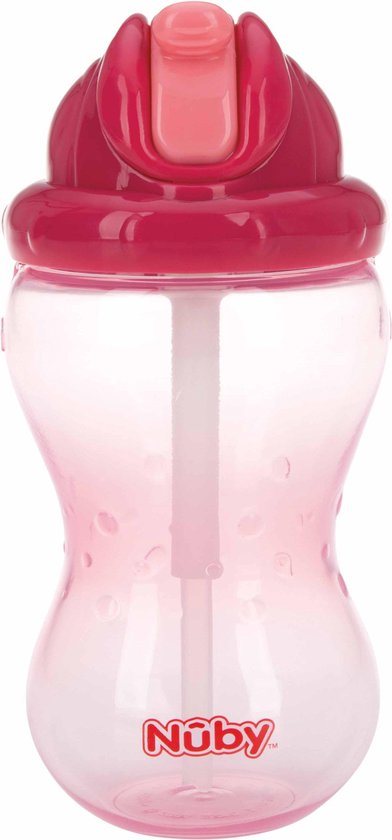 Nuby Flip-It Drinkbeker - 360 ml - Roze