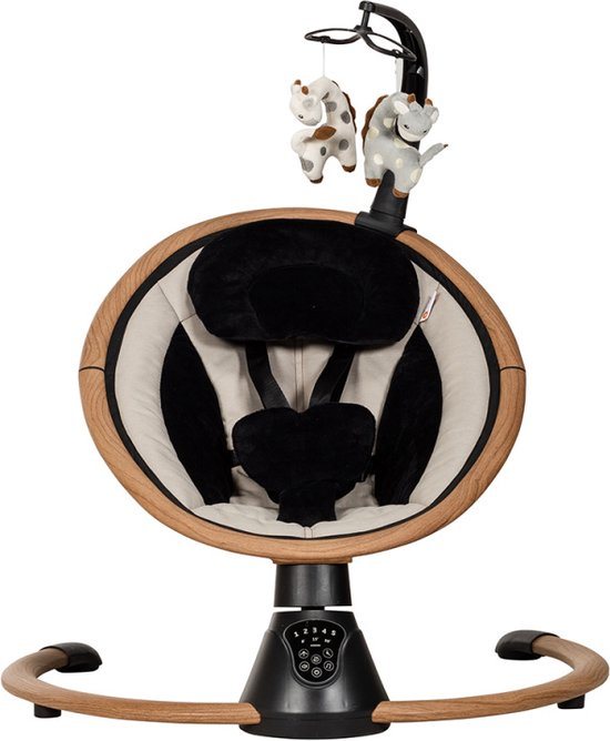 Qute Schommelstoel Q-Rocker Woody Sand