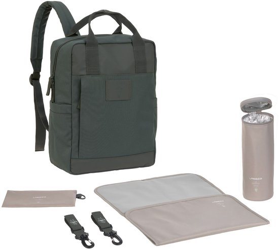 Lässig luiertas Green Label Vividal Backpack rugzak dark olive