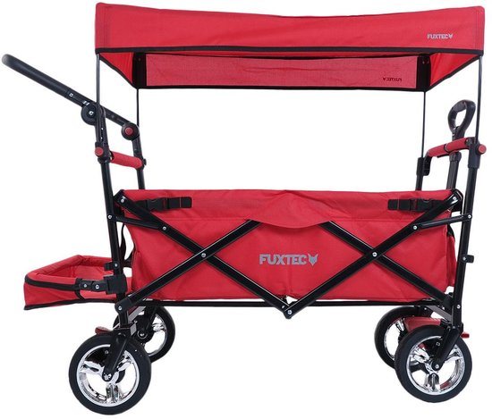 Rode opvouwbare tuintrolley - FUXTEC Smart Cruiser - laadvermogen 75 kg