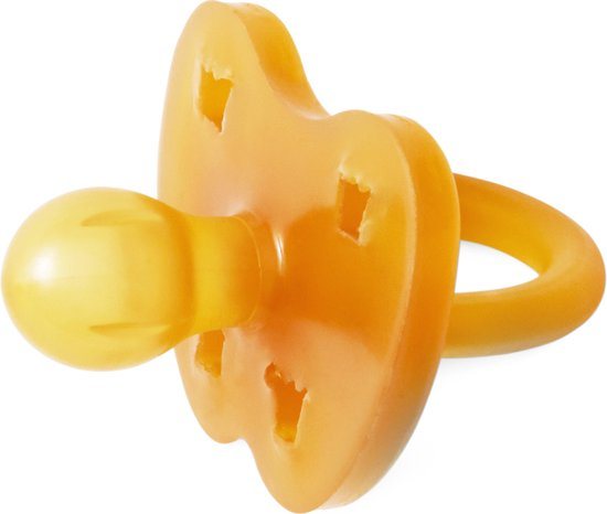 HEVEA - Fopspeen - Rond - Naturel - 3-36 mnd - 100% natuurrubber
