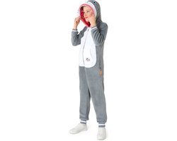 OppoSuits Haaien Onesie Kids - Unisex - Shark Fleece Jumpsuit - Carnavalskleding - Dieren Verkleedpak Voor Kinderen - Grijs - Maat: XL - EU158/164 - 14-16 Jaar