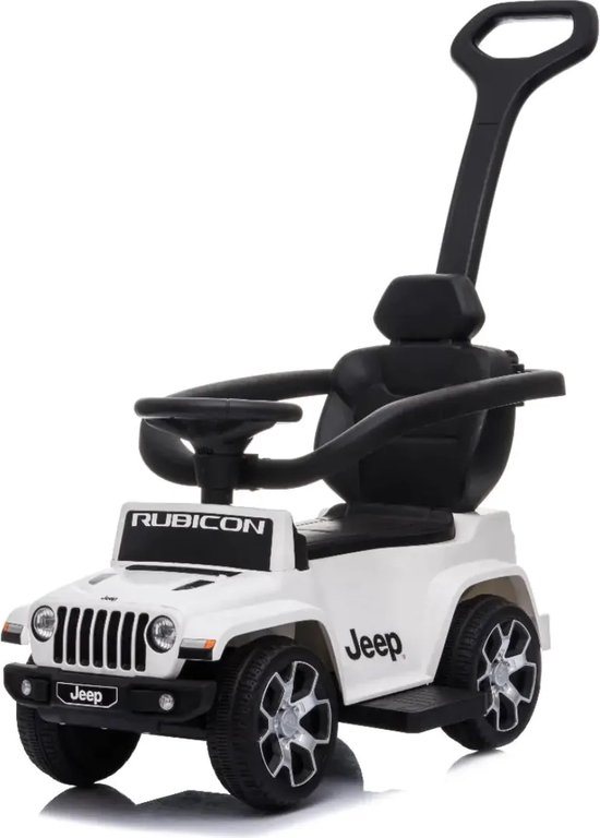 Jeep Wrangler Loopauto - met MP3-speler - 1 tot 3 jaar - Wit