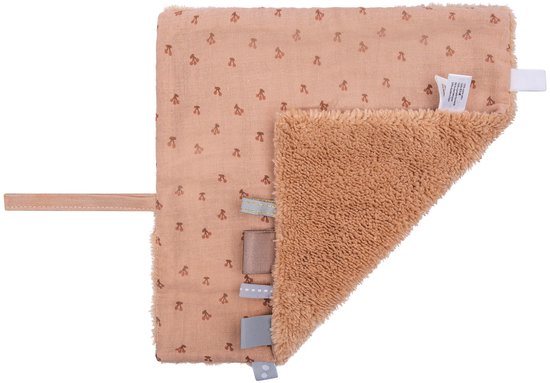 Baby Knuffeldoekje - Speendoekje 100% biologisch katoen - Comfortdoekje 25 x 25cm - Cherry Pink - Roze - Snoozebaby