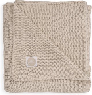 Jollein Baby Deken Ledikant 100x150cm - Basic Knit - Nougat