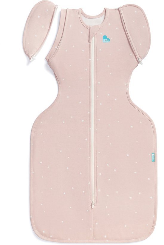 Love to Dream™ Babyslaapzak Swaddle Up™ - Inbakeren afbouwen - Baby 3-6 maanden - 6-8.5 kg - All Season - Powder Pink