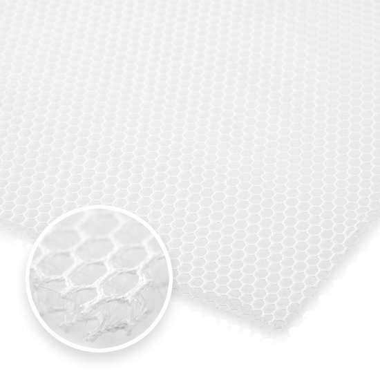 AeroSleep SafeSleep Matras Topper Wieg 80x50cm - Ademend 3D Mesh - Anti-Allergie - OEKO-TEX - Op Maat te Knippen