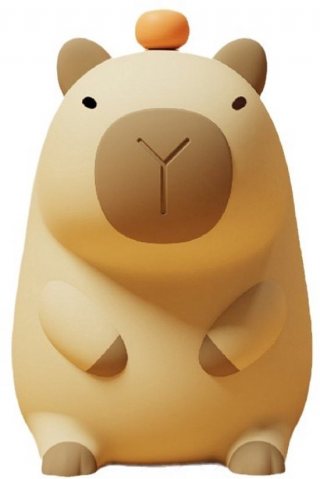 Luvido - Capybara Lamp - Capibara - Nachtlampje Kinderen & Baby - Siliconen - Lampje Slaapkamer - Knijplampje - Touch lamp