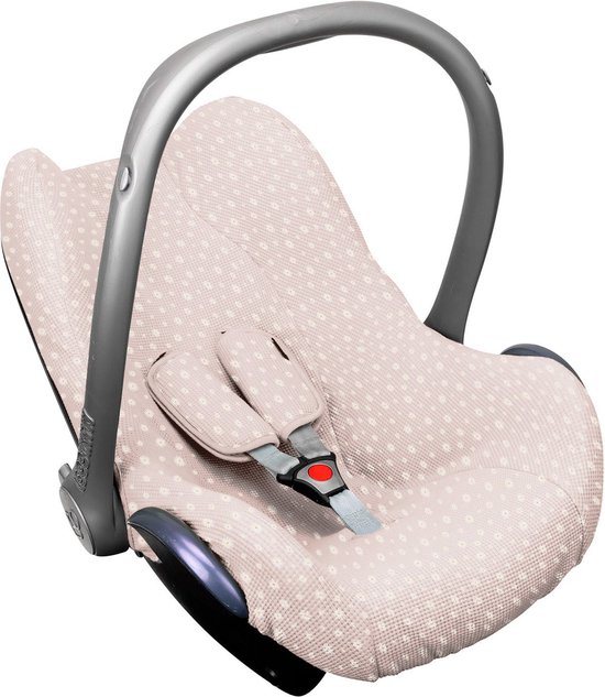 Maxi Cosi hoes Pebble Cabriofix Citi - Autostoelhoes Groep 0 - Zacht Katoen - Met Waterdichte Voering ter Bescherming van je Autostoel - Perfecte Pasvorm - Combineer met de Bijpassende Ukje Zonnekap Voetenzak en Gordelbeschermer - Daisy wafeltje