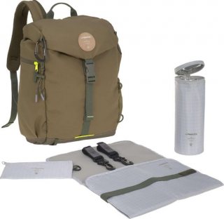 Lässig Luiertas Rugzak Outdoor Rolltop Green Label Olive