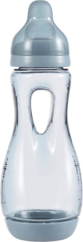 Difrax Handgreep S-babyfles - 240 ml - Grijs - 1 Stuk