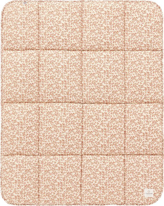 Boxkleed Botanical Muslin Fog / Tan