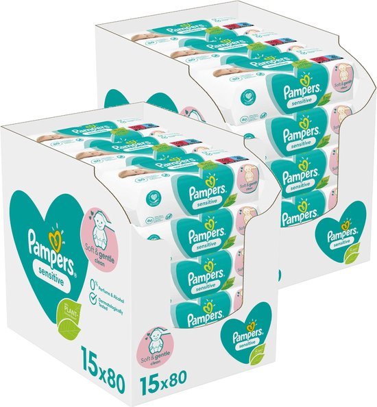 Pampers Sensitive Billendoekjes 30x80 - 2400 doekjes