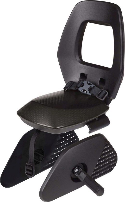 Bakfiets Cargo bike Kinderzitje geschikt voor bagagedrager Bobike inklapbaar met voetenbeschermers achterzitje tot 35kg dragerbevestiging zwart