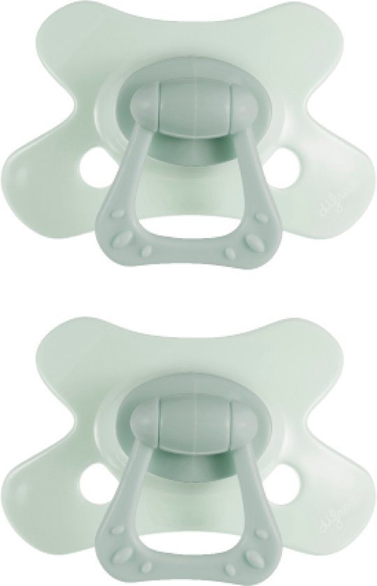 Difrax Dental Fopspeen - 18+ Maanden - Lichtgroen - 2 Stuks