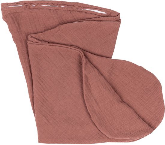Doomoo Basics Cover - Hoes voor Voedingskussen Comfy Big- Biokatoen - 190cm - Tetra Brick