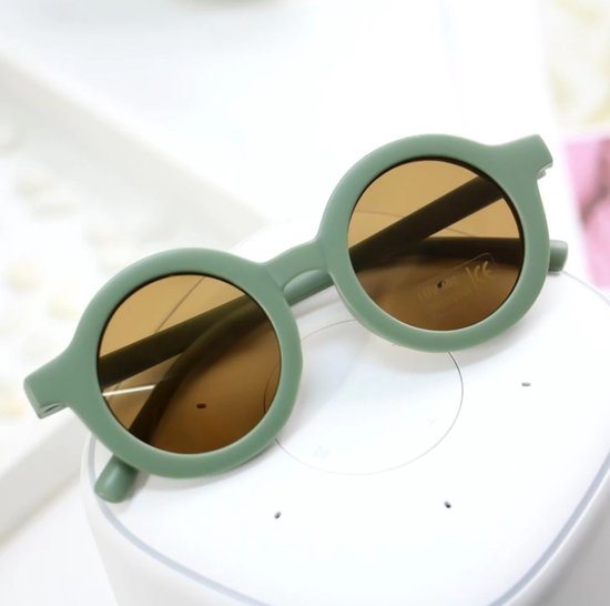 Littlemay.nl | Retro zonnebril | Groen | Kind | 2-8 jaar