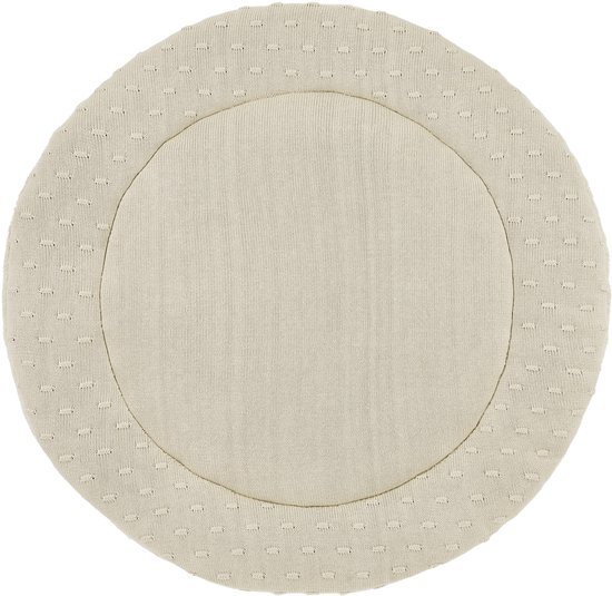 Meyco Baby Knots Boxkleed Rond - ⌀95cm - Soft Sand