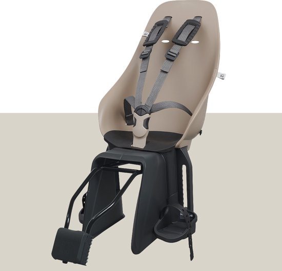 Urban Iki Fietsstoeltje Achter - Framebevestiging - Beige/zwart