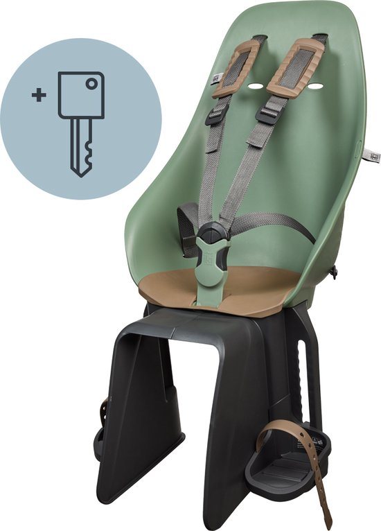 Urban Iki Fietsstoeltje Achter Ta–ke Dragermontage - Icho Green/ Kurumi Brown