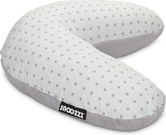 Snoozzz Voedingskussen Small met afneembare hoes Mini ster - Fiber vulling - 125 cm