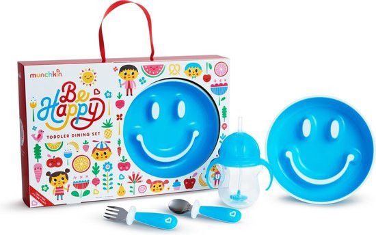 Munchkin Kraamcadeau/Kraampakket - Jongens/Meisjes - Be Happy Geschenkset - Gift Set - Blauw