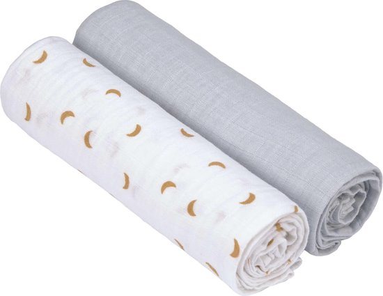 Lässig Hydrofiele luier swaddle doek 120x120cm XL Adventure Tractor 2 stuks