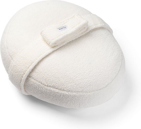 Doomoo Relax Cover - Teddy Milky - Maak van uw zwangerschapskussen een veilig poefje voor uw baby.