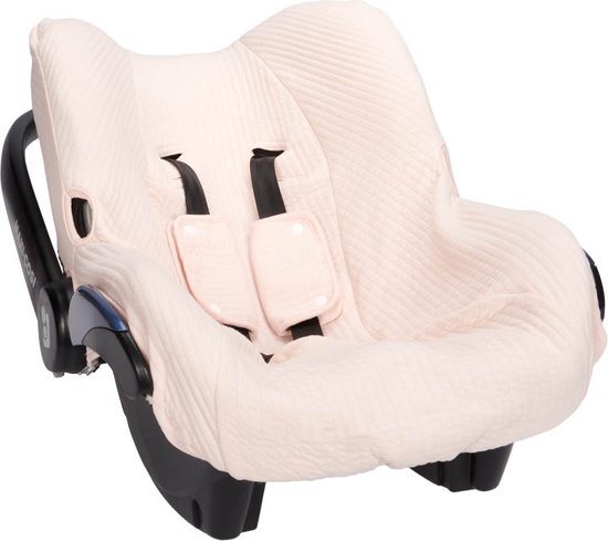 Little Dutch Pure Soft Pink - Baby Meisjes - Hoes autostoeltje 0+