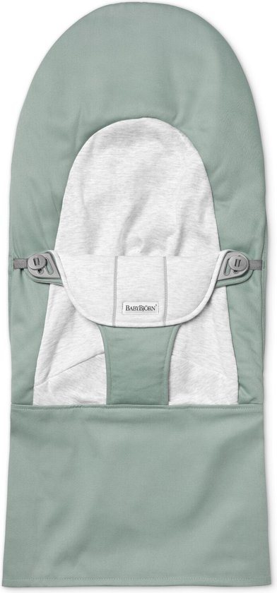BabyBjörn Stoffen Zitting voor BabyBjörn Wipstoel - Geweven Jersey - Lichtsalie-Grijs