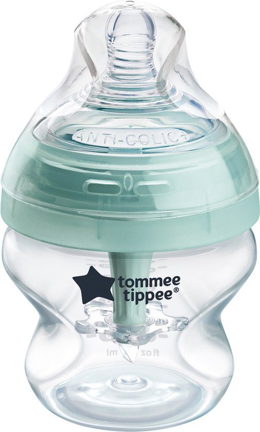 Tommee Tippee Advanced Anti-Colic Babyfles - set van 1 x 150ml baby fles - Lage toevoersnelheid 0m+