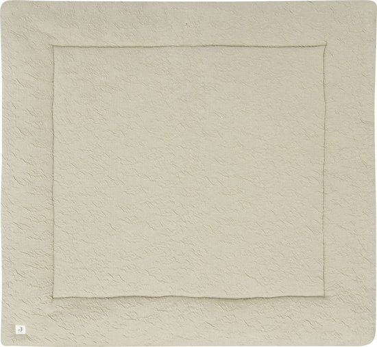 Jollein - Boxkleed 100x100cm - Speelkleed Baby - Soft Waves - Olive Green