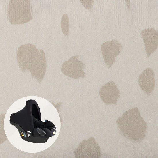 Zonnekap - Geschikt voor Maxi Cosi Cabriofix Pebble - UV 50+ - Makkelijk Wasbaar - Perfecte Pasvorm - Painted Animal