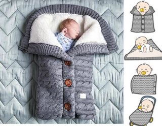 baby voetenzak - baby slaapzak - kinderwagen - kinderwagen - all season - 70 CM - Grijs