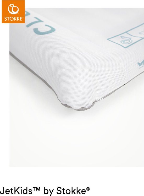 Stokke JetKids CloudSleeper - Opblaasbaar reisbedje - geïntegreerde pomp, ademende mesh-hoes en bumpers over de volledige lengte voor veiligheid - Gemakkelijk schoon te maken - kinderen vanaf 3 jaar