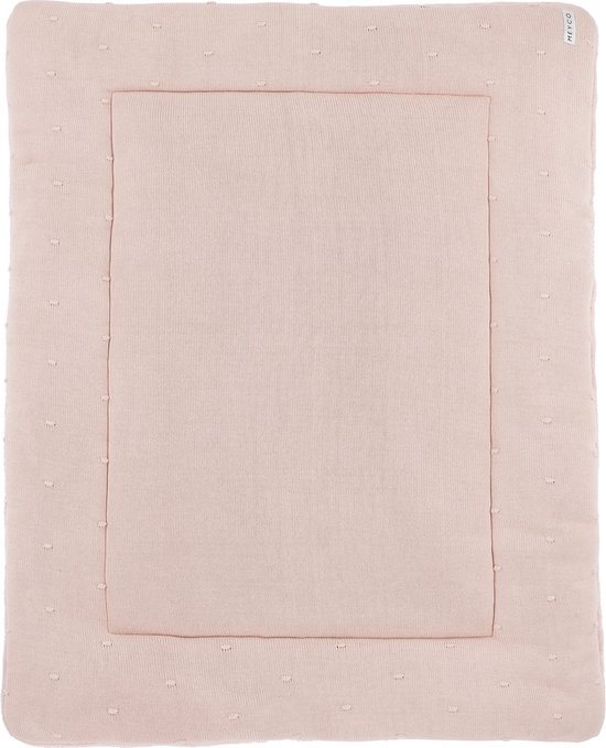 Meyco Baby Mini Knots boxkleed - soft pink - 77x97cm