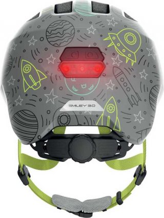 Abus Smiley 3.0 Led - Fietshelm - Kinderen Grey Space M (50 - 55 cm)