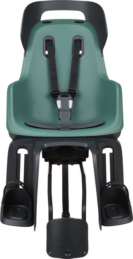 Kinderzitje achter Bobike Go Maxi RS met framebevestiging (FF) en slaapstand - peppermint