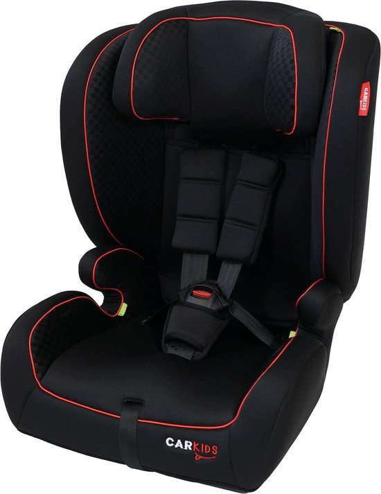 Carkids i-Size Autostoeltje Jessie 76-150cm Zwart/Rood - ISOFIX - Veiligheid - Comfort