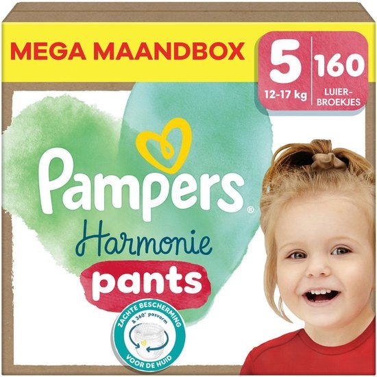 Pampers - Harmonie Pants - Maat 5 - Maandbox - 160 stuks - 12/17 KG