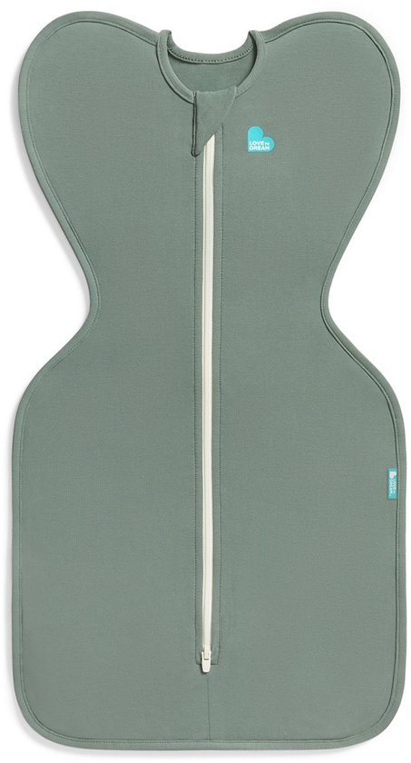 Love to Dream™ Babyslaapzak Swaddle Up™ - Inbakeren - Baby 0-3 maanden - 3.5-6 kg - All season - Deep olive