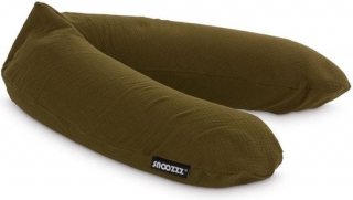 Snoozzz Zwangerschapskussen Zijslaapkussen Lichaamskussen - 185 cm - microparel vulling - luxe draagtas - wasbare hoes - Bronze