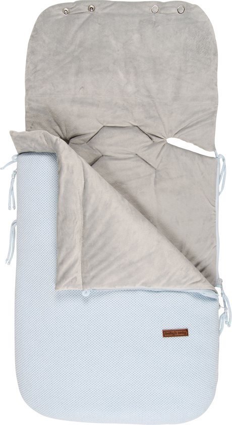 Baby's Only Voetenzak autostoel 0+ Classic - Poederblauw - Geschikt voor drie- en vijfpuntsgordel