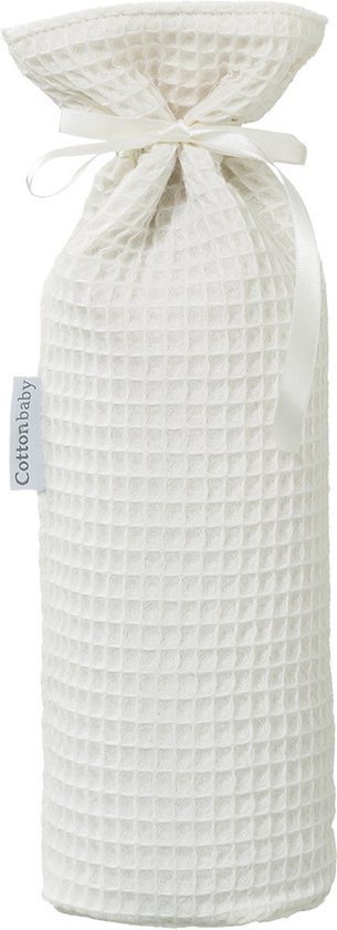 Cottonbaby kruikzak - wafel - room - voor ronde warmwaterkruik - inhoud 1 liter