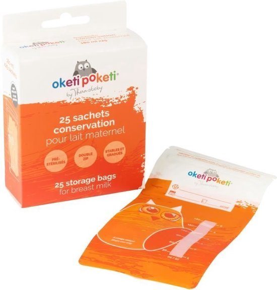 OKETI POKETI 25 MELK OPBERGZAKJES