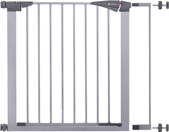 Springos Traphekje | Traphek | Veiligheidshekje | Metaal/Kunststof | Grijs | 86 - 91 cm