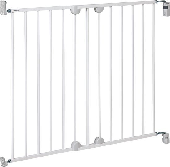 Safety1st Wall Fix Traphekje - Uitschuifbaar - 62 t/m 102 cm - Schroefbevestiging - Metal White
